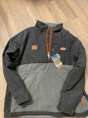 Auburn Team Lightweight Pullover Jacket - Black & Gray